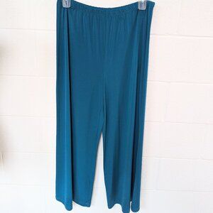 NWOT Bob Mackie Wearing Art Wide Leg Pull-on Trousers, Large Petite